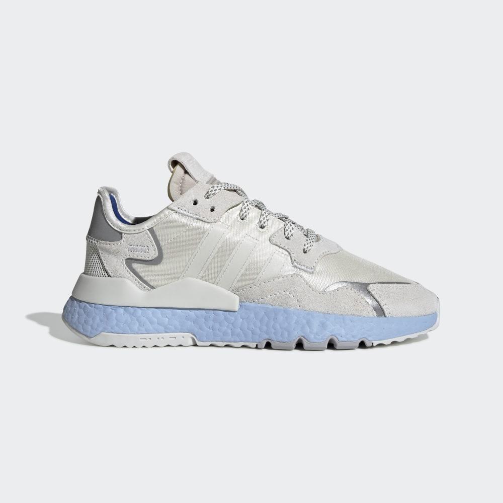 Adidas Women's Nite Jogger Originals Shoes White/Blue Ireland EE5910